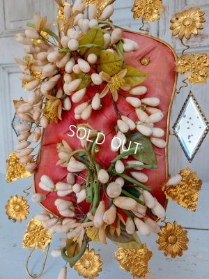 画像6: アンティークワックス付きグローブドマリエクッションスタンド