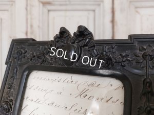 画像2: ナポレオン三世エボナイトリボンフォトスタンド