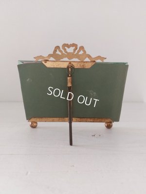 画像13: アンティーク横長ガラスリボンフォトスタンド