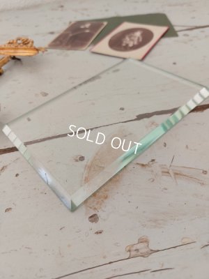 画像8: アンティーク横長ガラスリボンフォトスタンド