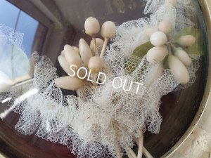 画像11: グローブドマリエワックスフラワー付ボウルガラスフレーム