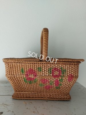 画像2: アンティークロ―ズバスケット