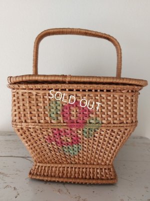 画像5: アンティークロ―ズバスケット