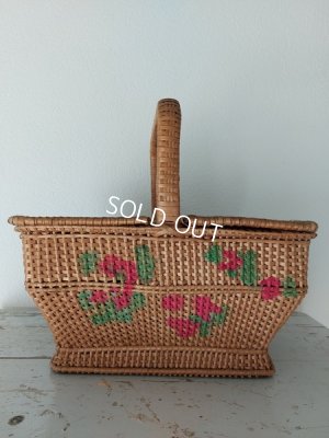 画像7: アンティークロ―ズバスケット