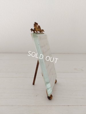 画像3: アンティーク厚ガラスリボンフォトスタンド