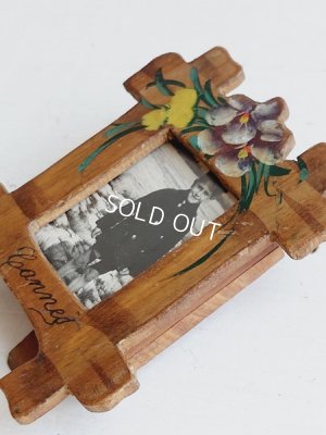 画像7: モシュリンヌすみれとミモザ柄小さなフォトスタンド