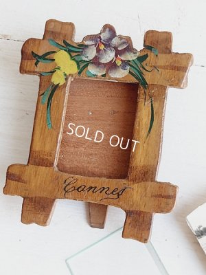 画像11: モシュリンヌすみれとミモザ柄小さなフォトスタンド