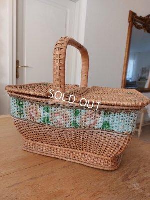 画像2: アンティークロ―ズバスケット