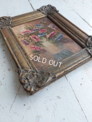 画像10: アンティーク額付き油絵