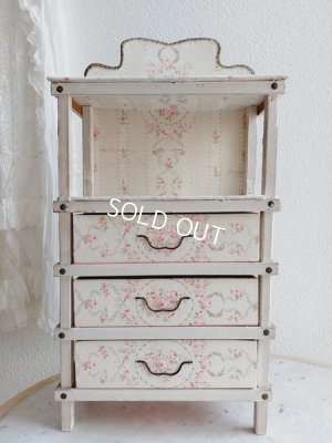 画像2: アンティークローズ柄カルトナージュドロワー