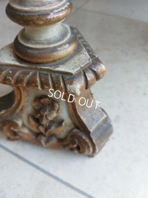 画像5: アンティークウッドキャンドルスティック