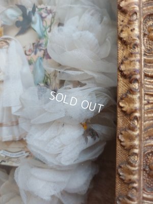 画像4: アンティークコミュニオン布花冠フレーム