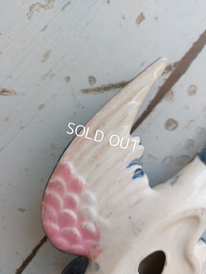 画像10: アンティーク陶器ツバメセット