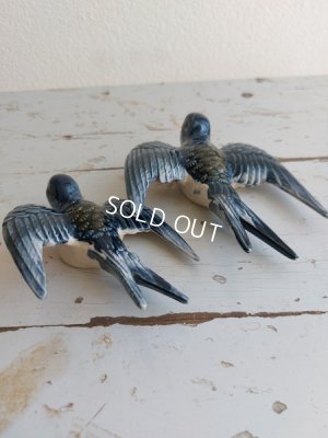 画像4: アンティーク陶器ツバメセット