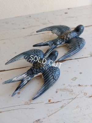 画像5: アンティーク陶器ツバメセット