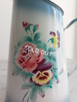 画像2: Japyホーローローズ柄ワーターピッチャー