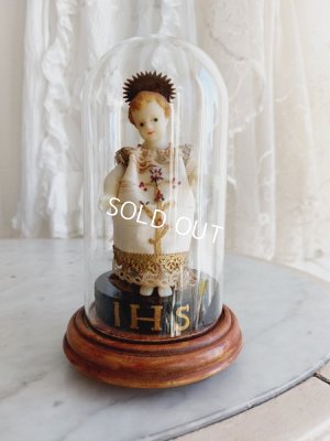 画像11: アンティークドーム付イエスワックスドール