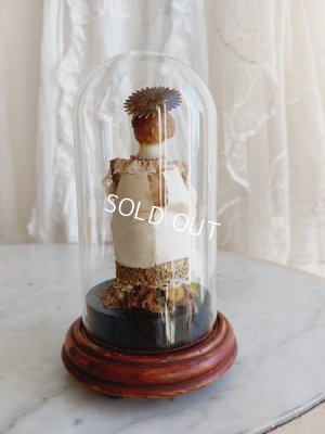 画像13: アンティークドーム付イエスワックスドール