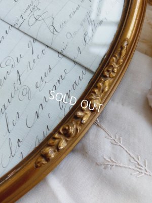 画像10: アンティークリボンオーバル形の額