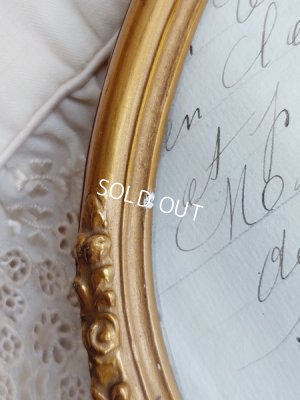 画像12: アンティークリボンオーバル形の額