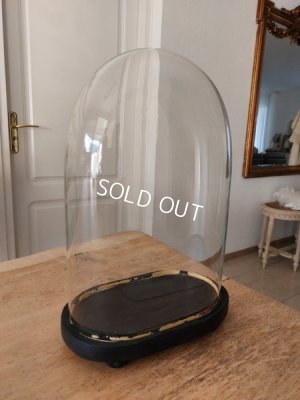 画像2: アンティークオーヴァルガラスドーム