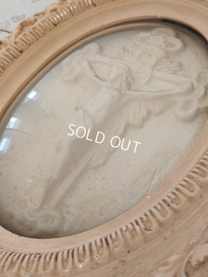 画像12: アンティークボウルガラス石膏フレーム