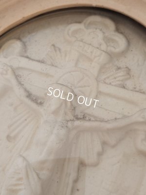 画像13: アンティークボウルガラス石膏フレーム