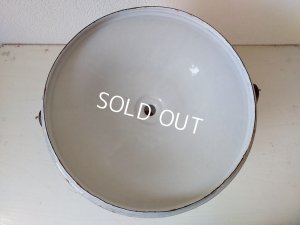 画像13: BFアンティークホーローローズ柄ペイル