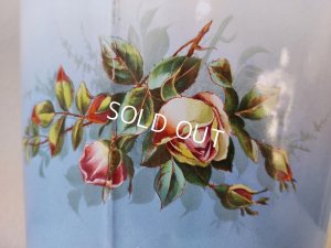 画像18: BFアンティークホーローローズ柄ペイル