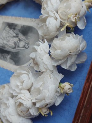 画像18: アンティークコミュニオン花冠フレーム