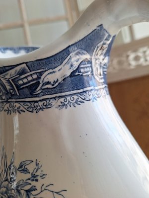 画像14: BF.Bostonローズ柄陶器ピッチャー&ベイスン