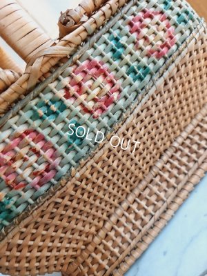 画像2: アンティークフレンチローズバスケット