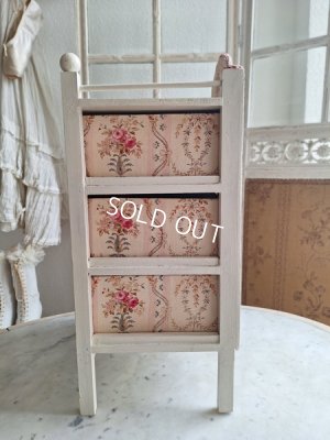 画像15: フレンチ花柄カルトナージュドロワー