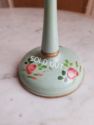 画像6: アンティークローズ柄手描きハットスタンド