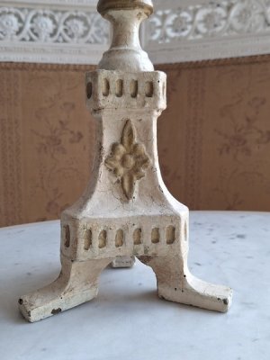 画像4: アンティークウッドキャンドルスティック