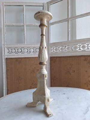 画像7: アンティークウッドキャンドルスティック