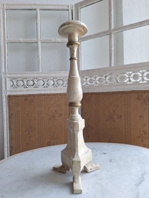 画像8: アンティークウッドキャンドルスティック