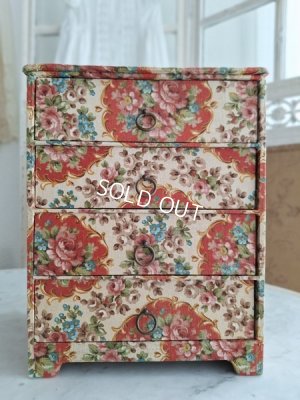 画像13: アンティークローズ柄カルトナージュドロワー