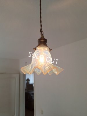 画像2: アンティークオパールセントペンダントランプシェード