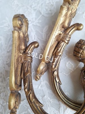 画像6: アンティークペア真鍮カーテンフック