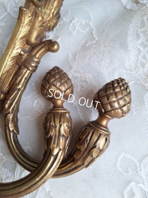 画像7: アンティークペア真鍮カーテンフック