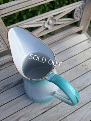 画像9: アンティークホーロー花柄ピッチャー