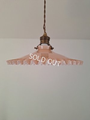 画像4: アンティークピンクオパリンガラスシェード