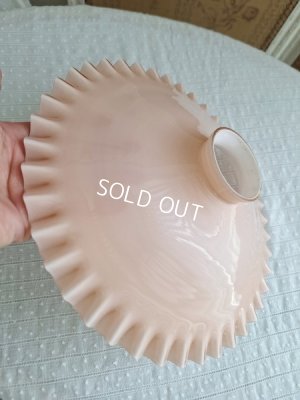 画像12: アンティークピンクオパリンガラスシェード