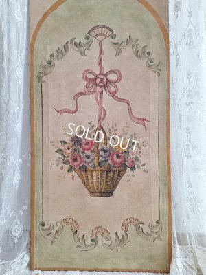 画像23: アンティーク花かご柄ペイント