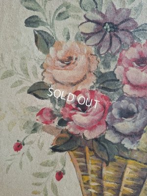 画像27: アンティーク花かご柄ペイント