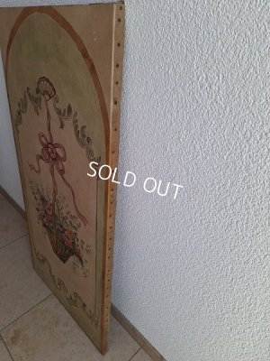 画像40: アンティーク花かご柄ペイント