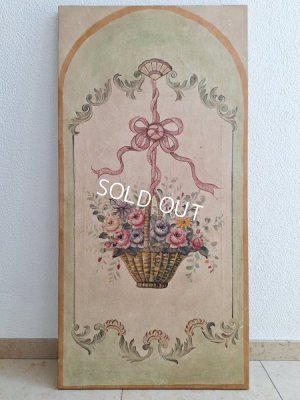 画像24: アンティーク花かご柄ペイント