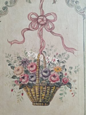 画像31: アンティーク花かご柄ペイント