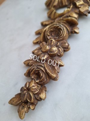 画像6: アンティークローズとリボンの装飾パーツ